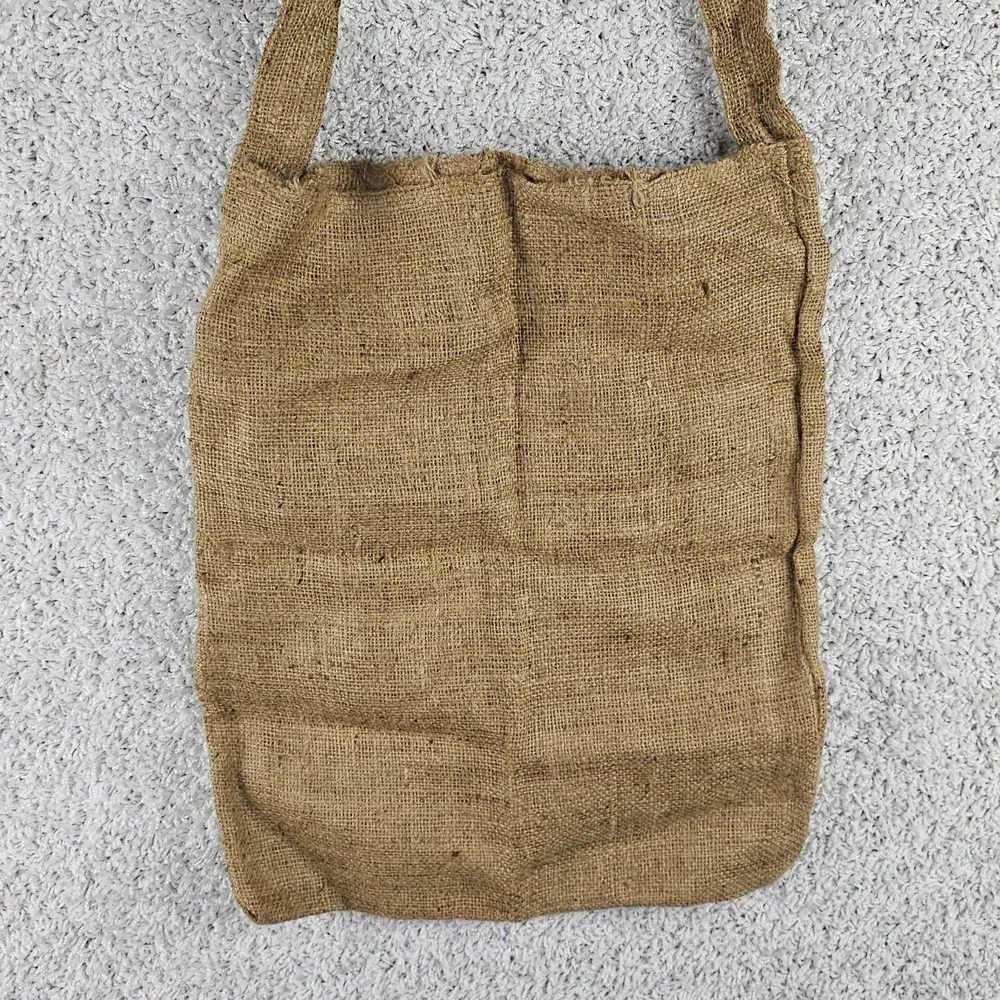 Vtg MN Renaissance Festival 20th Anniversary 1990 Burlap Sack‎ Bag Tote Emblem